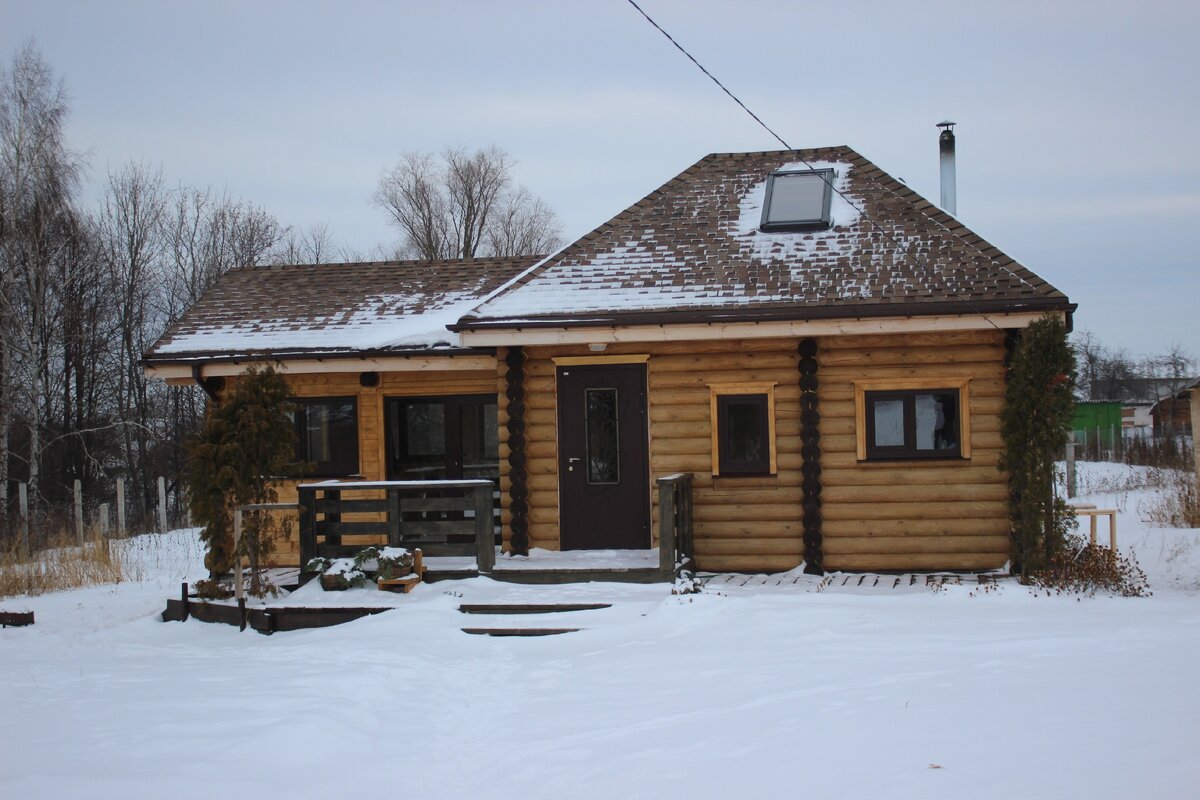 Баня из сруба спустя 2 года в Моргаушском районе Чувашской республике.