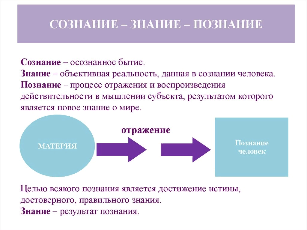 Жизненно практические знания. Сознание и познание. Взаимосвязь познания и сознания. Процессы мышления. Какова взаимосвязь познания и знания.