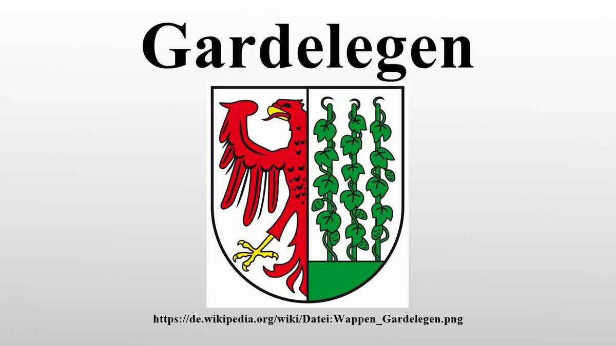 Герб города Гарделегена . Справа - хмель .  Гарделегенское пиво было самым лучшим .  Потом его" прихватизировали"  западные богачи . Восточная Германия была страной социальной и богатых среди них не было , которые могли выкупить это предприятие . ГДР просто по-русски сказать ...надули .