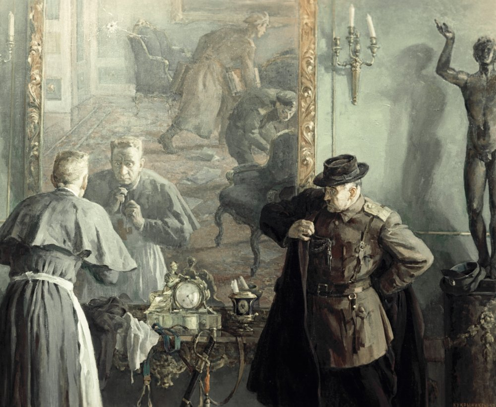 Керенский бежит. Керенский бежит. Керенский 1917 в платье. Керенский бежит. Бегство керенского из зимнего дворца.