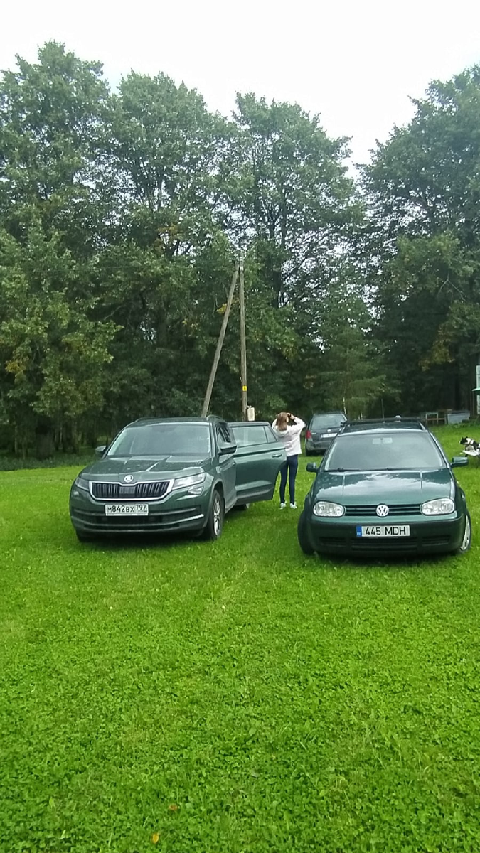 Наши машины точно в цвет с газоном