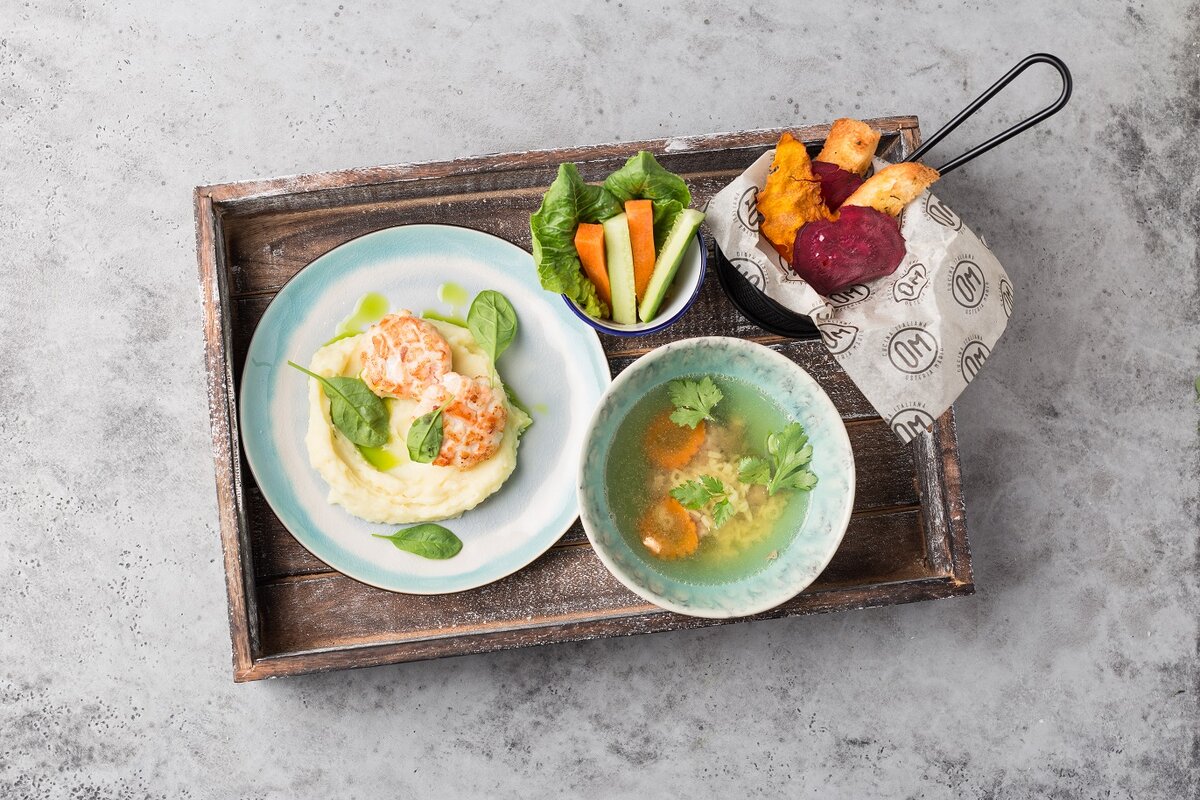 Детское меню в ресторане Osteria Mario. ЦДМ, 4 этаж