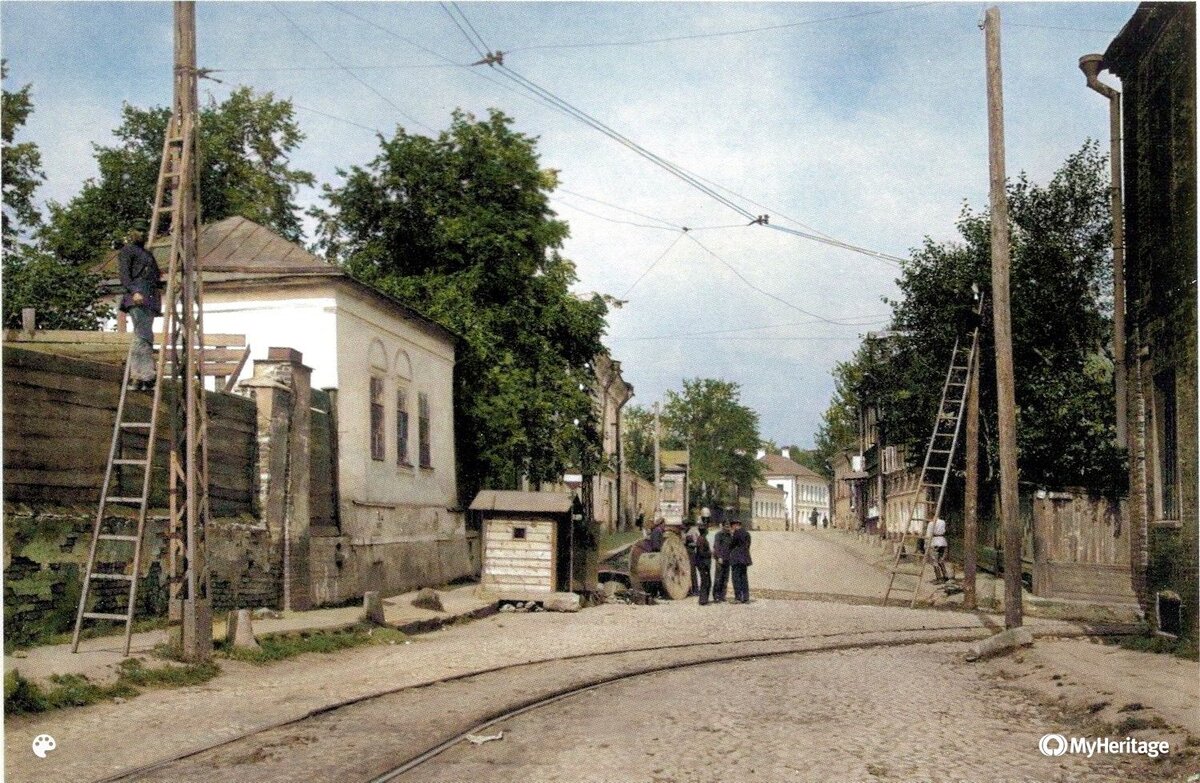 Цветные снимки Москвы начала XX века. Басманный район | Now&Then Russia |  Дзен