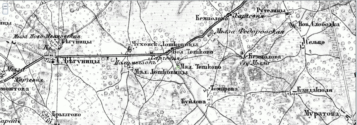                                                            Карта Ф.Ф. Шуберта