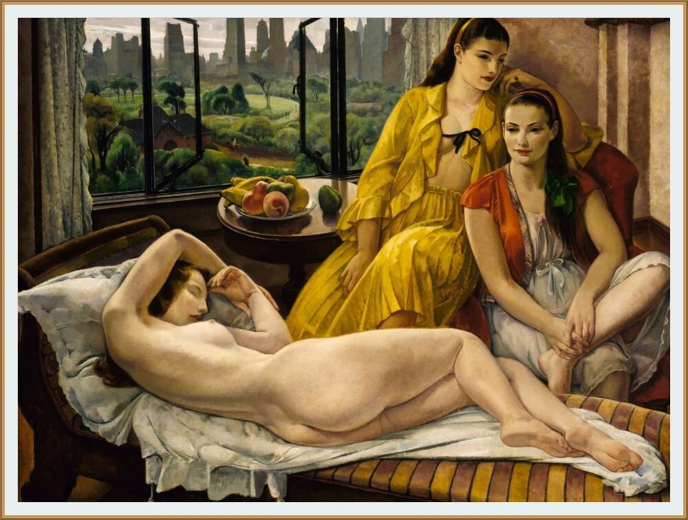 ©  Леон Кролл /  Leon Kroll  / 1884 - 1974 / Лето в Нью-Йорке /  холст, масло