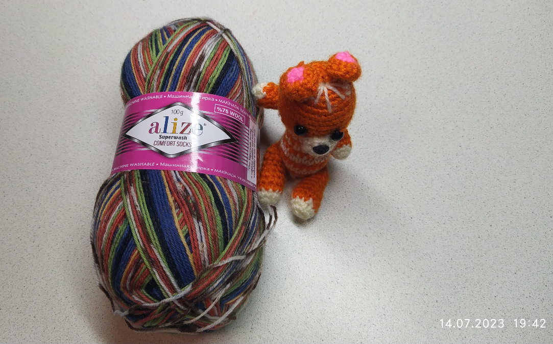 Носки спицами | вязание спицами | пряжа секционного крашения | Фото автора 