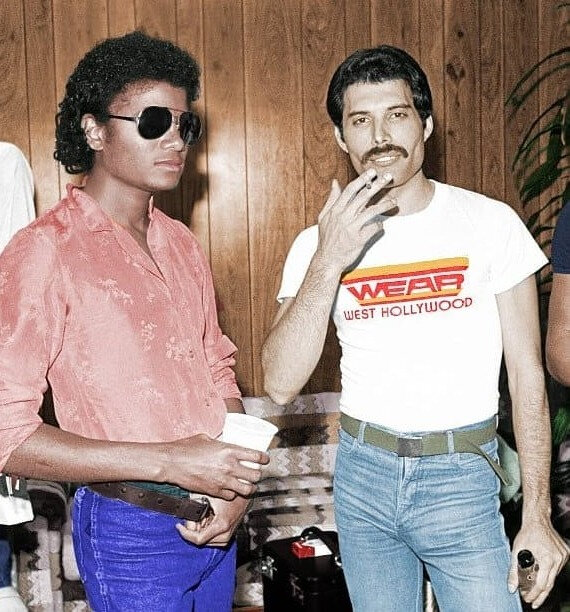 Майкл Джексон и Фредди Меркьюри. Источник фото: Интернет