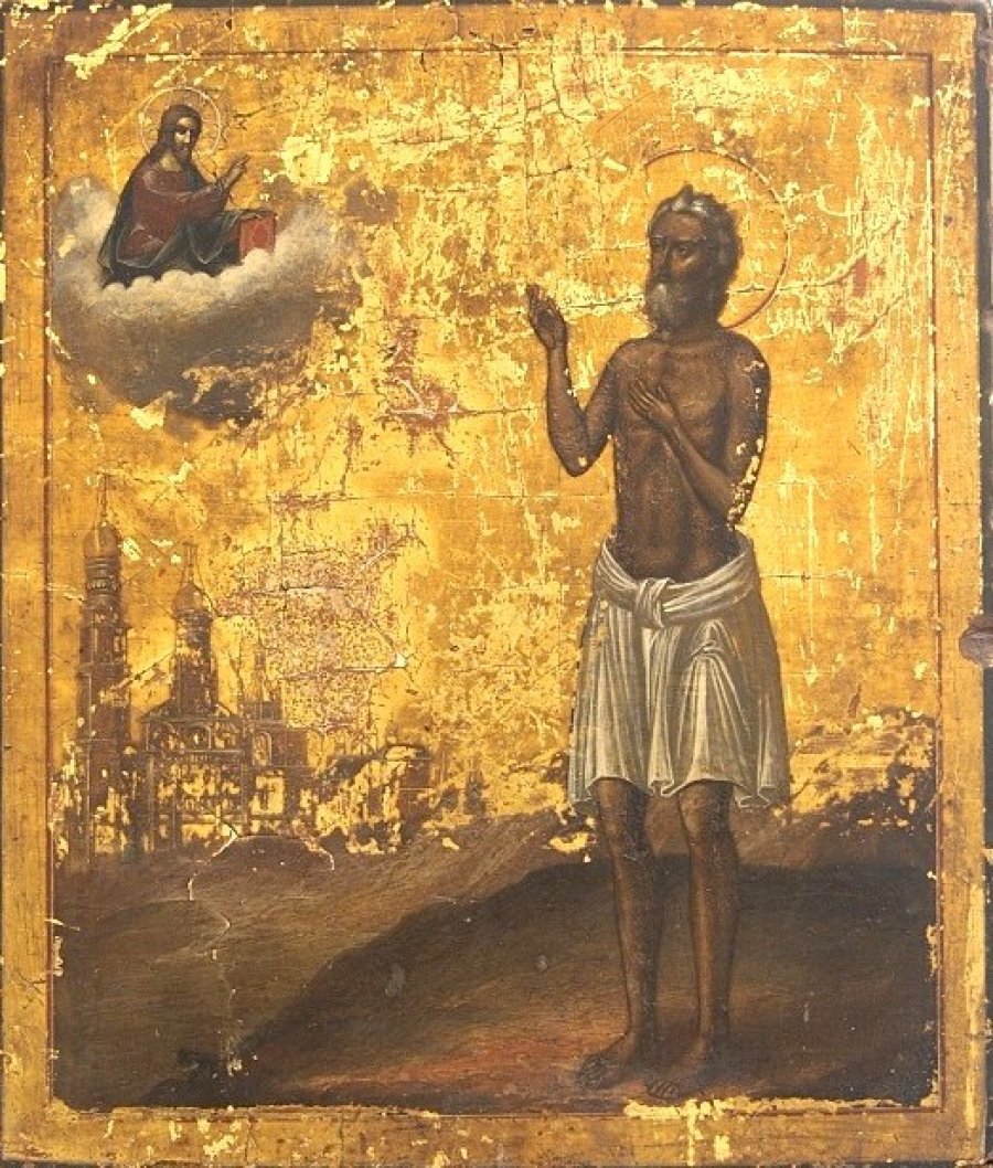 Фото взято из открытых источников: икона Василия Блаженного (1469-1557?)