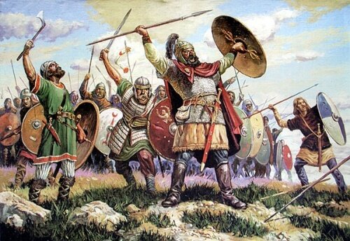 Движение гуннов на Запад привело в движение все другие племена и народы.