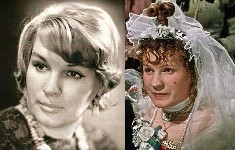 Фото актрисы Маргариты Криницыной. Источник - Википедия. Кадр из фильма «За двумя зайцами» (1961). Скриншот. Источник - YouTube.