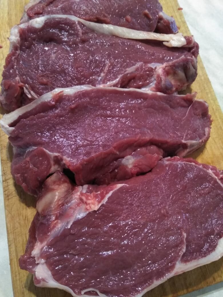 Режем на стейки 