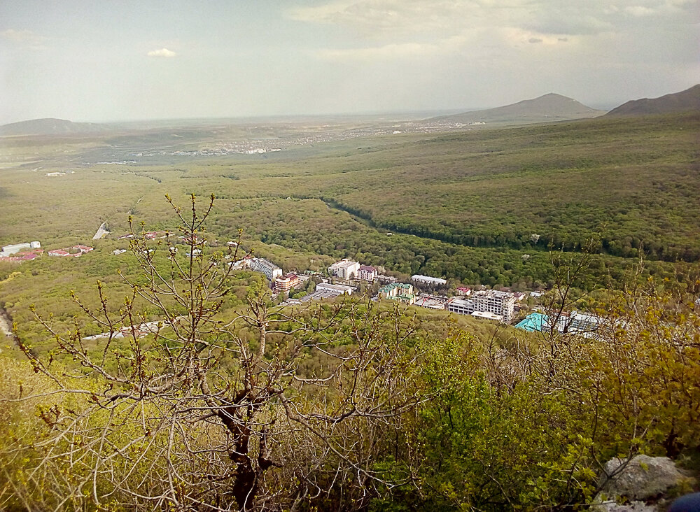 Вид с горы железной Железноводск зимой