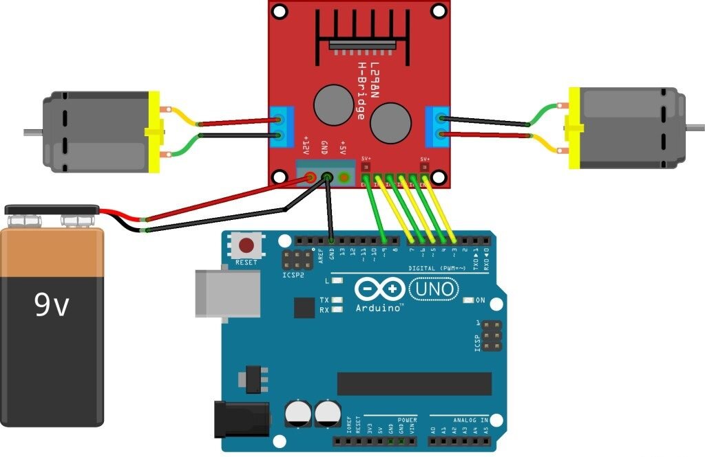 Шаговый двигатель 28BYJ-48 с драйвером ULN2003 и Arduino UNO