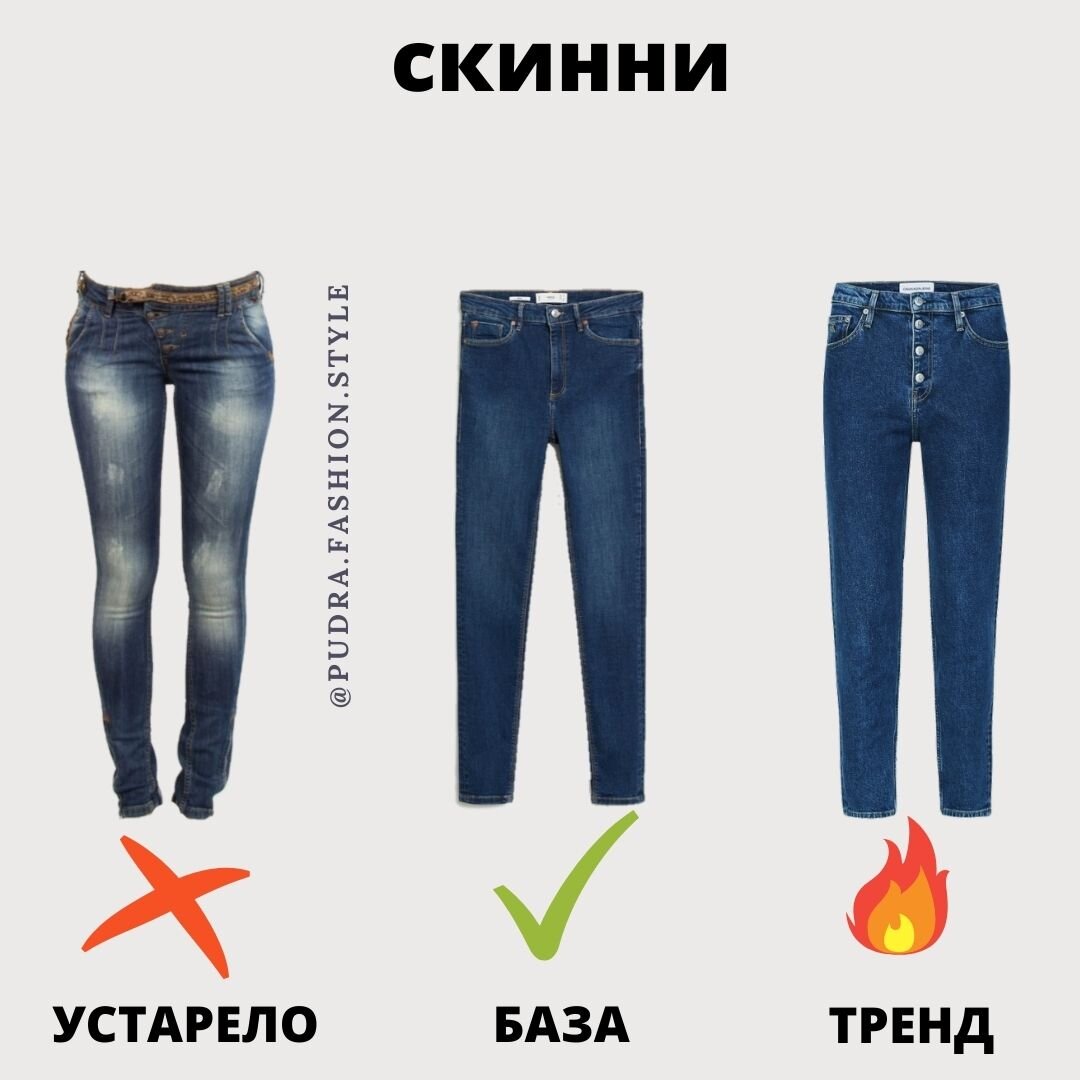 Модели джинс женских названия