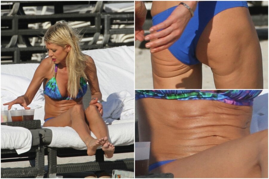 Тара Рид на пляже