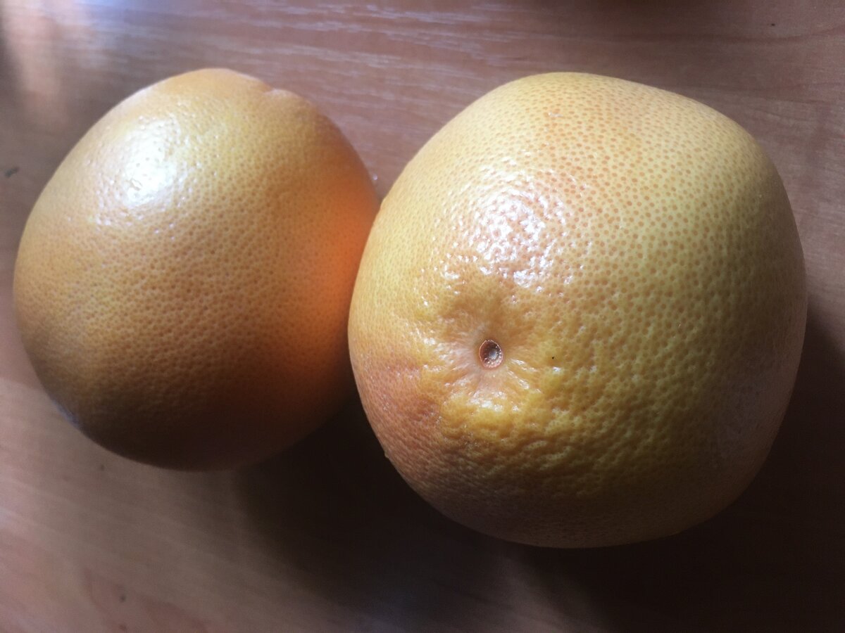 2 грейпфрута среднего размера 