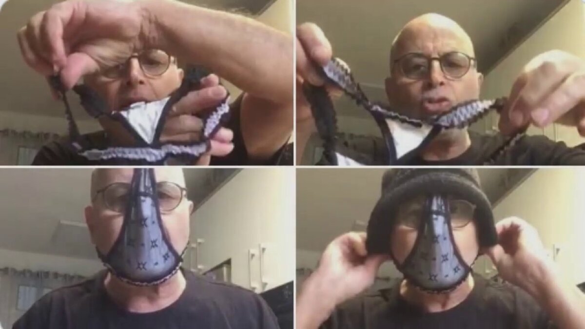 Отличный вариант одноразовой маски))