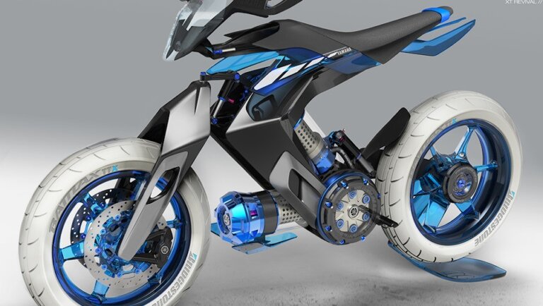  В 2016 году Yamaha проспонсировала один проект, который со временем вылился в концепт мотоцикла с инновационным приводом, который использовал бы в качестве движущей силы воду или аналогичную жидкость.