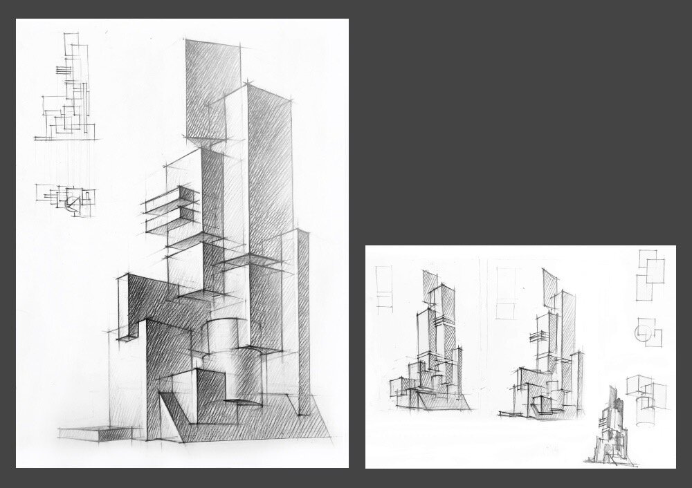 Рисунки в архитектурном университете