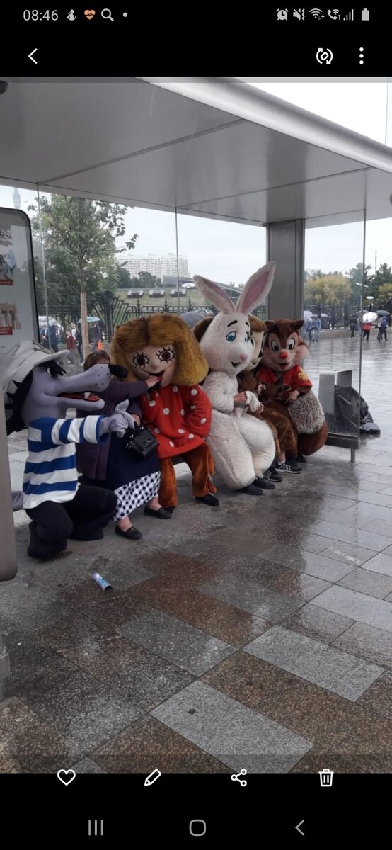 Москва. ВДНХ.Дождик