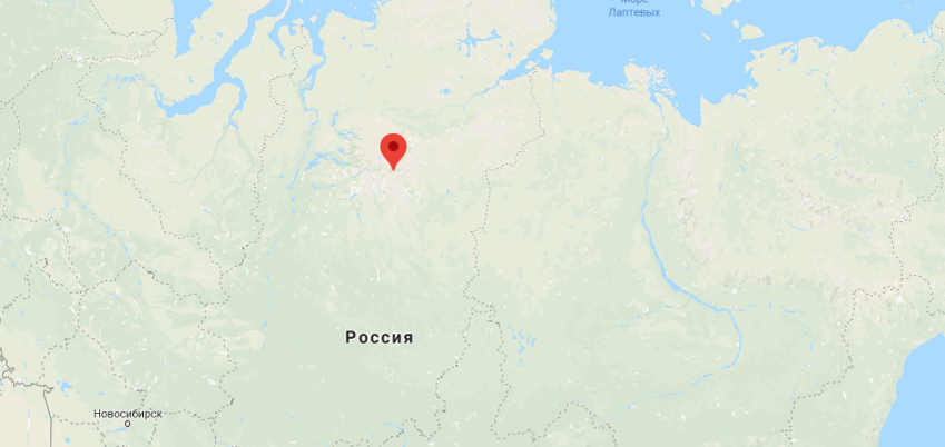 Расположение Путоранского парка на карте России