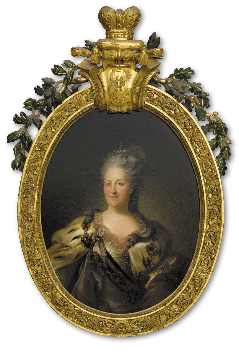 Портрет императрицы Екатерины II. последняя треть ХVIII в. Неизвестный художник. Копия (с оригинала Ф.С. Рокотова, 1769)