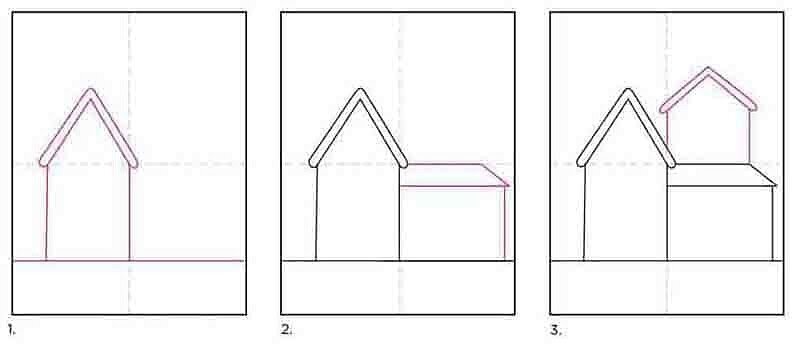 Как нарисовать дом: поэтапное создание красивого рисунка пошагово от А до Я