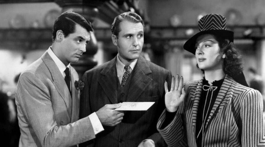 Кадр из фильма "Его девушка Пятница", 1940 г.