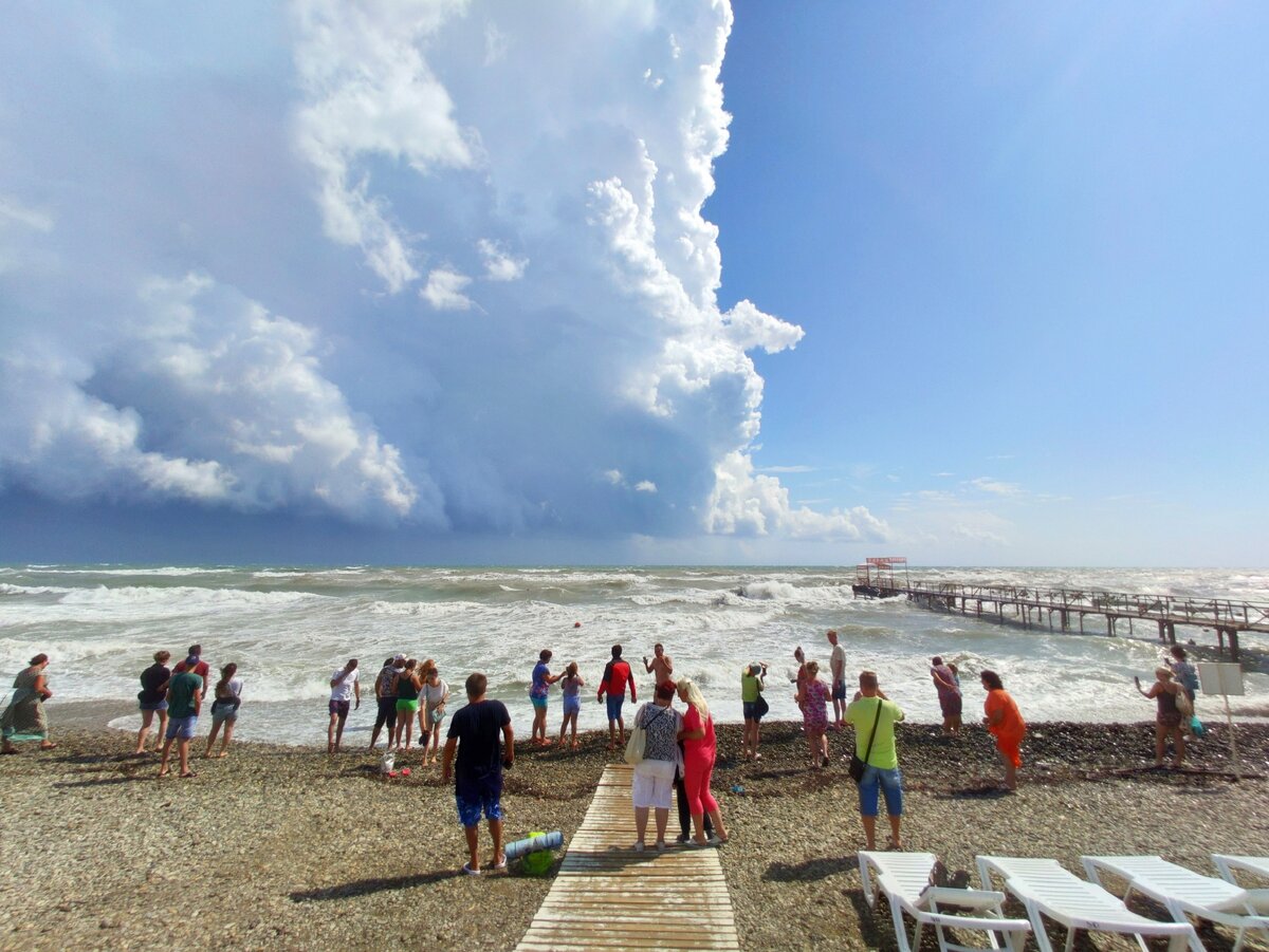 Удивительное явление во время шторма