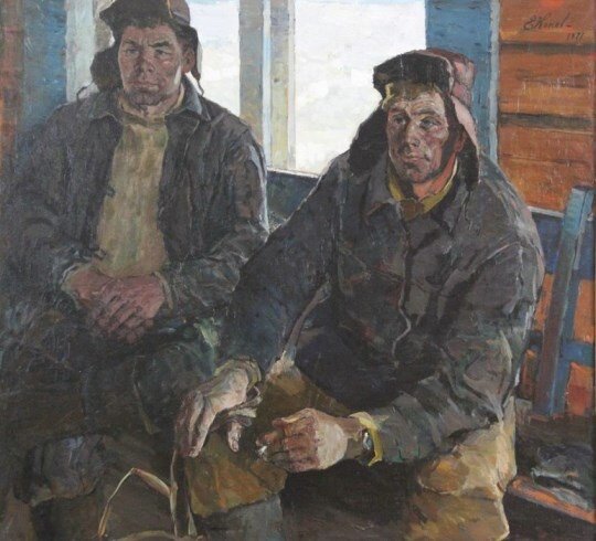 Из самородных притч // На илл.: Художник Конев Евтихий. «Сибирские хлеборобы». 1971г.