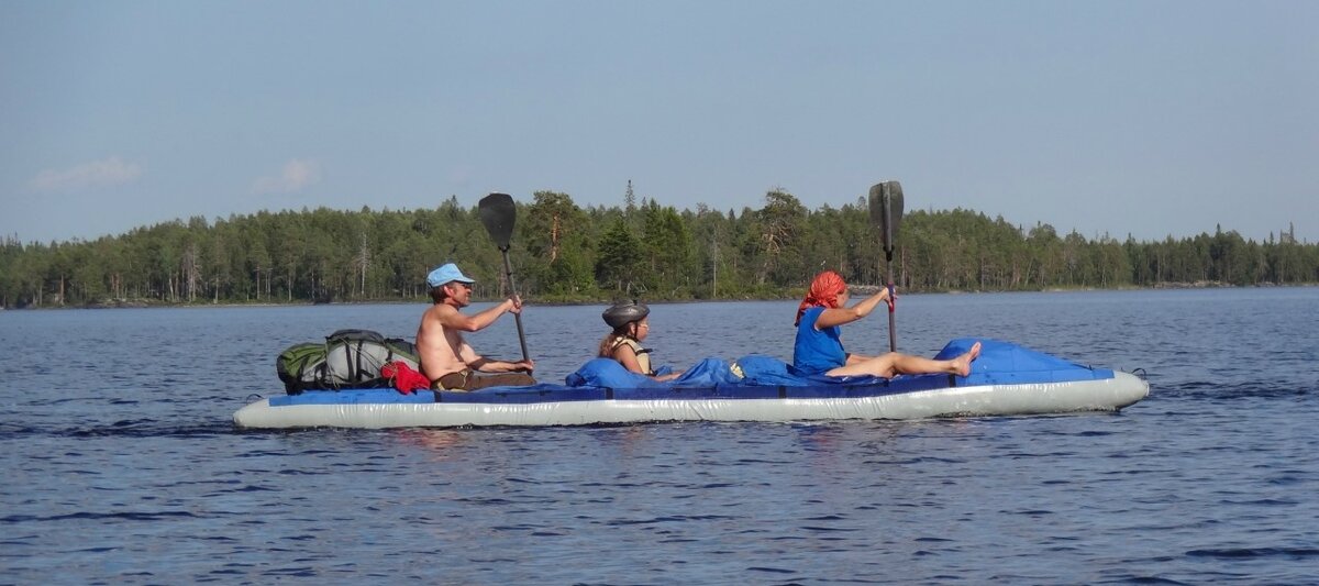 Трехместная надувная байдарка Щука