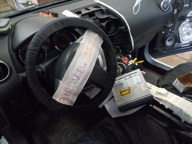 Установка системы кругового обзора на NISSAN QASHQAI +2 