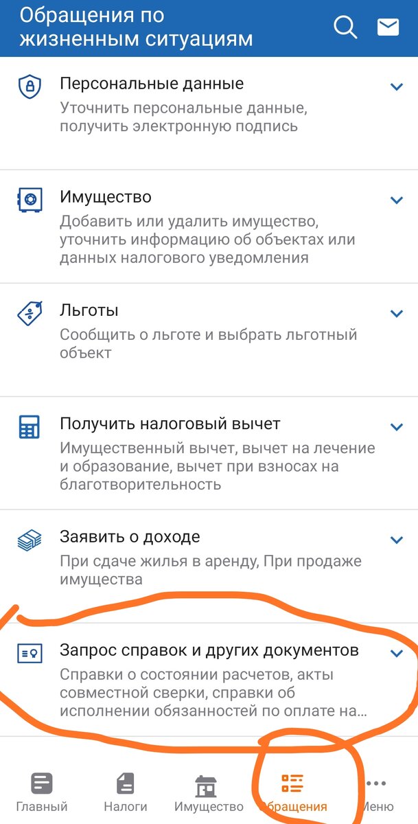 Скриншот из приложения