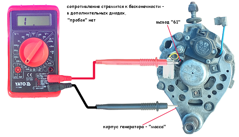 Схема зарядки аккумулятора