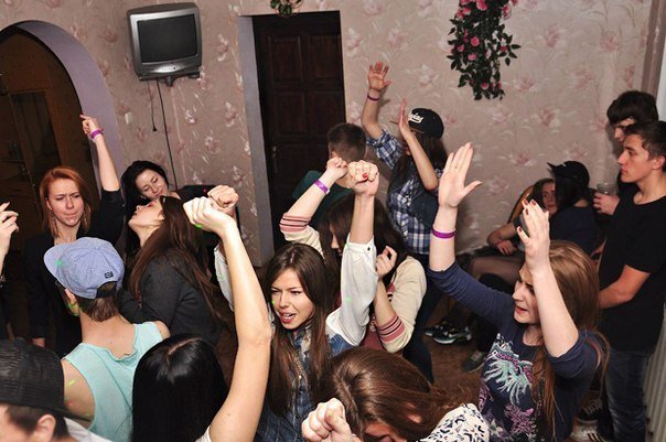 вписка в лесу