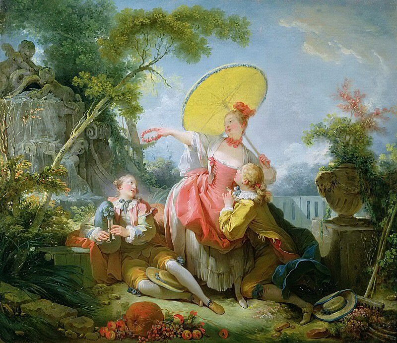 Жан-Оноре Фрагонар. Музыкальное состязание, 1754-55.