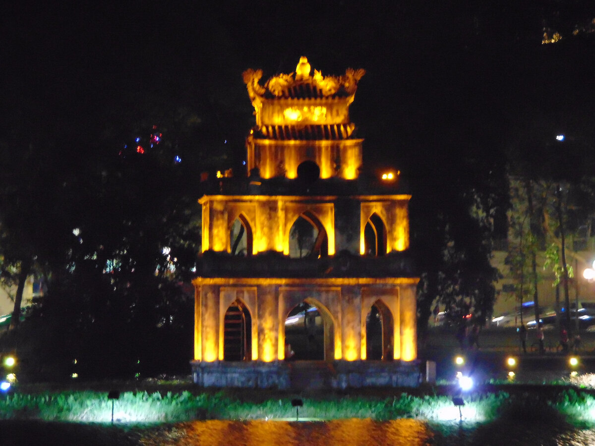 Fig. 1. Vietnam, Hanoi, Hoan Kiem Lake-Returned sword, Ngoc Son Temple