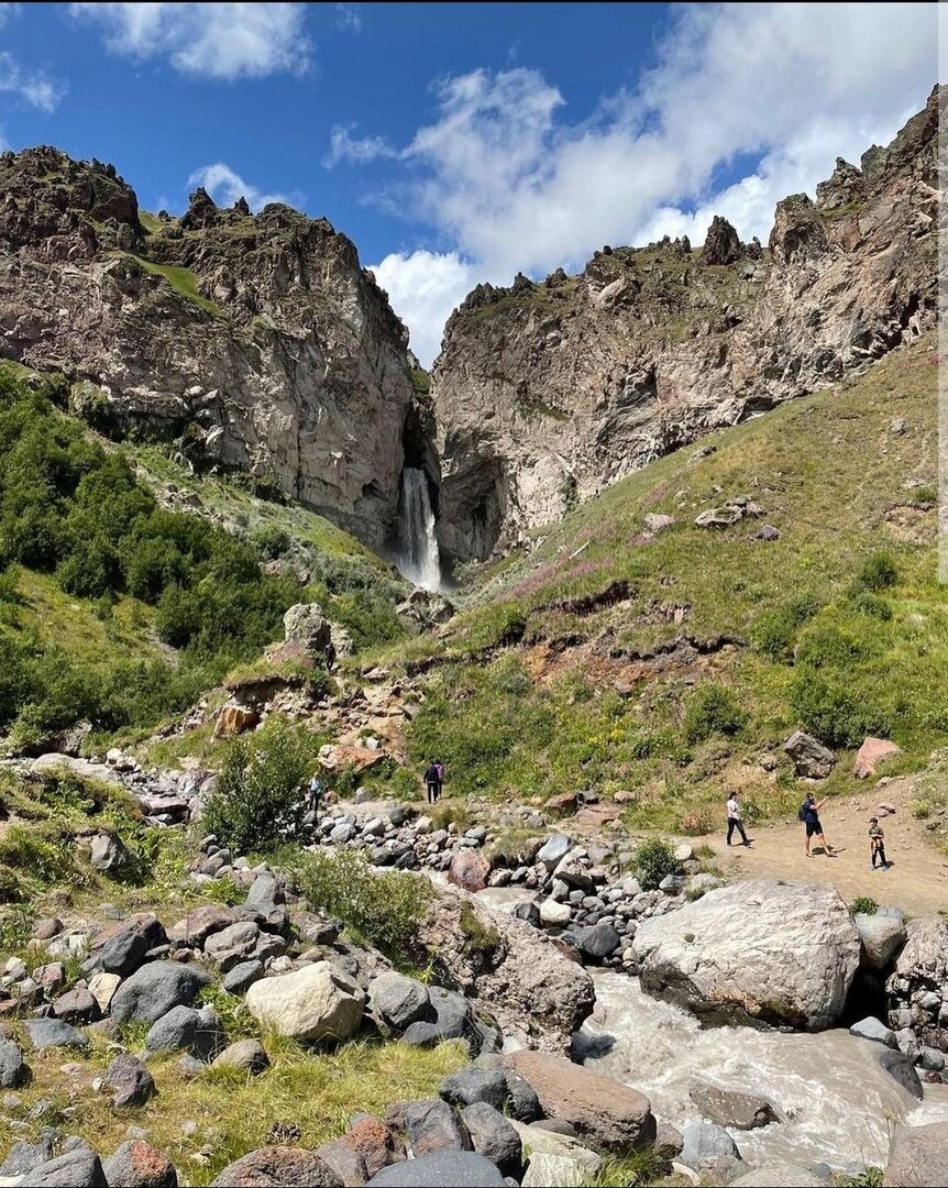 Водопады Джылы суу.
