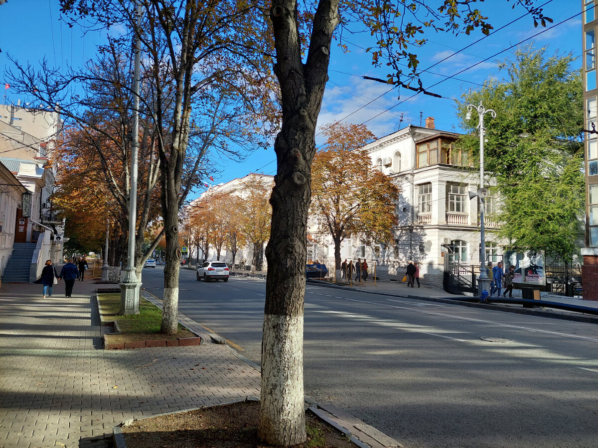 Деревья меняют наряд на осенний