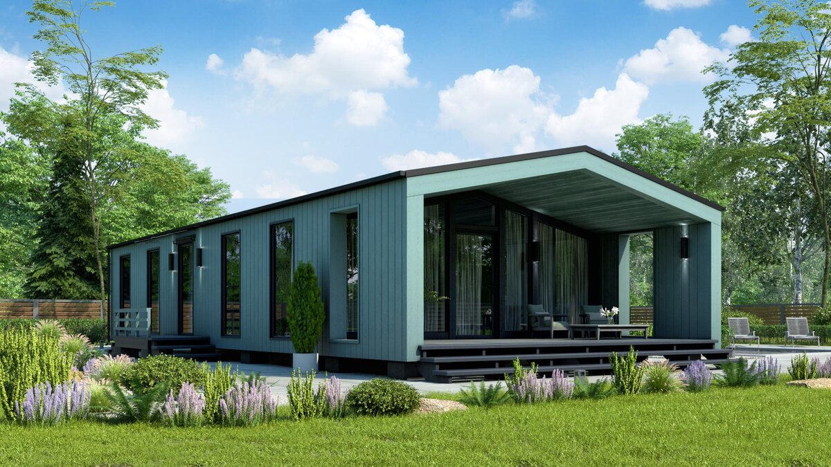 Модульный дом из CLT-плит. Фото ©EcoModule