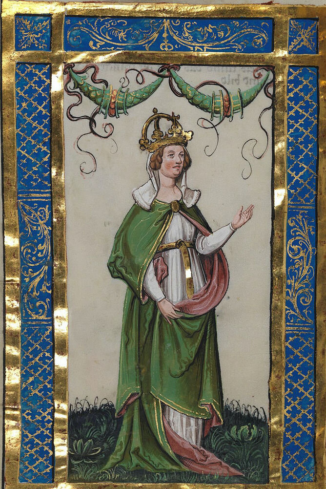 Юдифь, в Хрониках гвельфов (1190 г.)