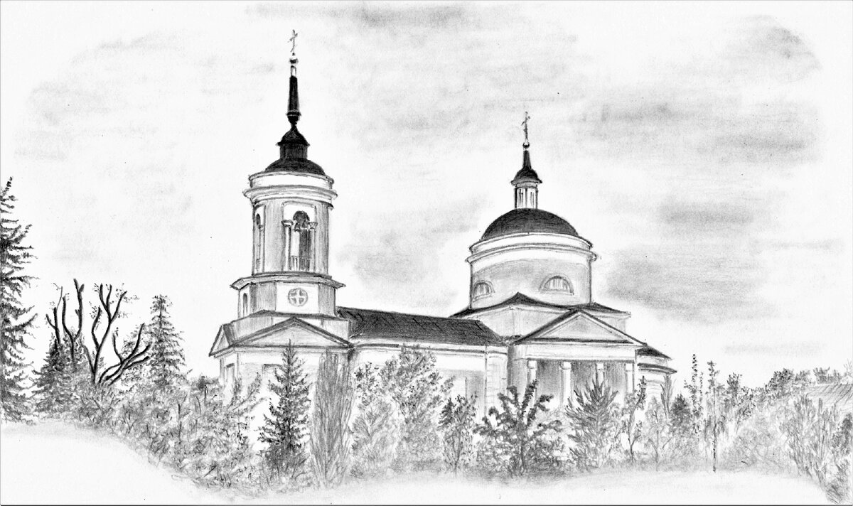 Рис.1. Ильинская церковь с селе Петровское