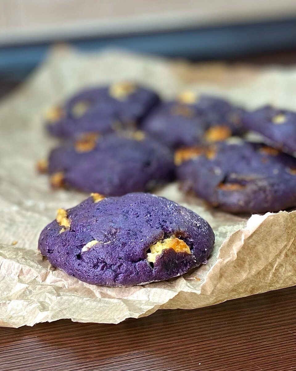 Невероятно вкусное черничное печенье с белым шоколадом🍪🍫 | Готовим Весело  | Дзен