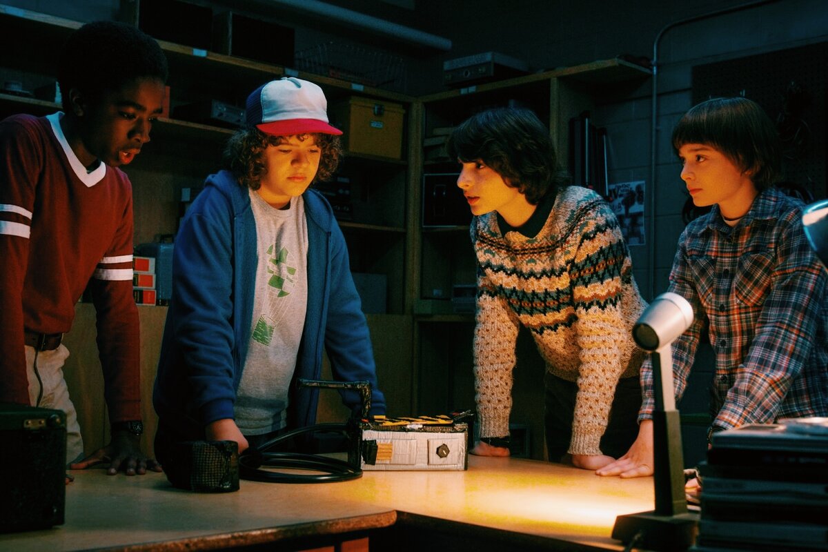 Кадр из сериала "Очень странные дела" (Stranger Things), с 2016 г.