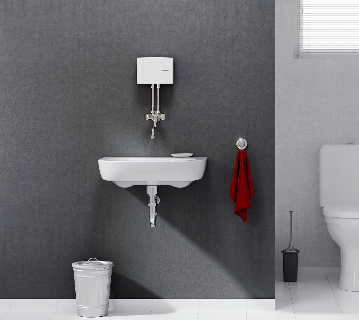 Мини-водонагреватель EIL можно установить как над, так и под раковиной