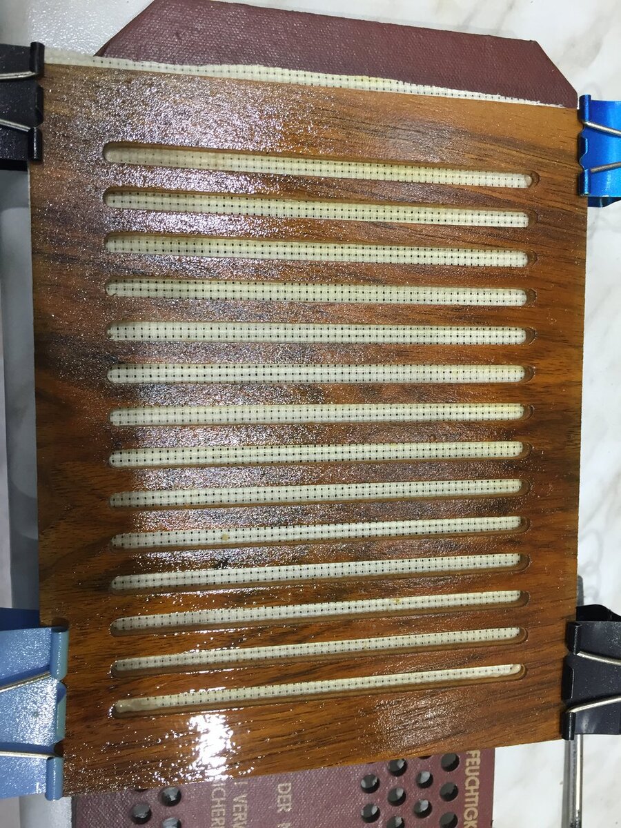 восстановление акустической панели