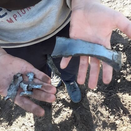    Село Тёткино в Курской области после обстрела Телеграм-канал Романа Старовойта