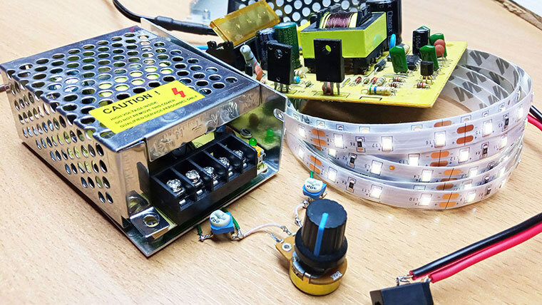 Как сделать простой регулируемый блок питания из ИБП от LED с вольтметром самому, схема