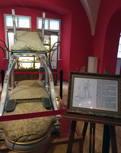 A siege d’Amour displays at the Sex Machines Museum Prague.