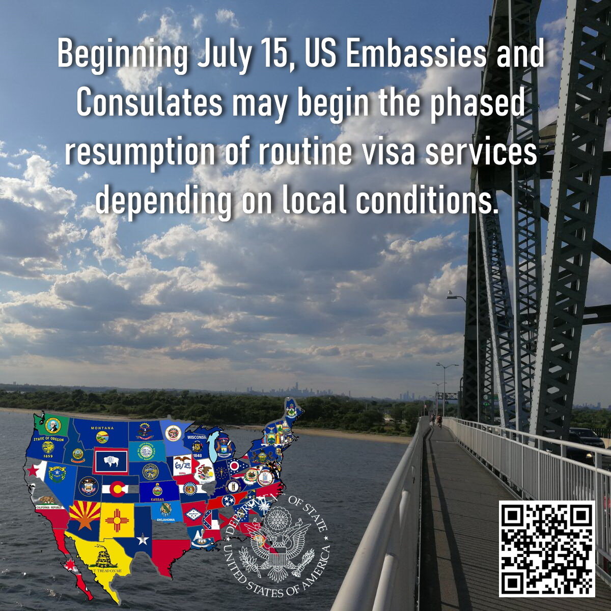 посольства США открываются